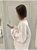 YOKE 切りっぱなしボブ前下がりボブ髪質改善オリーブグレージュ