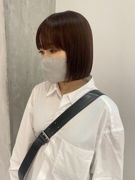 ヨーク(YOKE) 【YOKE】ボブ/切りっぱなしボブ/暖色ボブ/結べるボブ/ボルドー