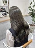 オリーブグレージュ【ストレート/酸性ストレート/ブリーチなし】