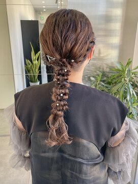 ゴウトゥデイシェアサロン 町田店(GO TODAY SHAiRE SALON) お呼ばれ編み下ろしアレンジ♪