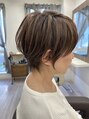 フチュール(Futur)&nbsp;ディテールショート。全体が柔らかく見えるように質感調整。