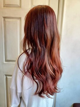 アロマ ヘアー ルーム 新宿3号店(AROMA hair room) ゆる巻き/ピンクブラウン/ニュアンスロング