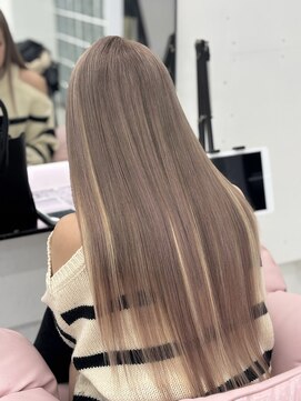 ミルクティーベージュ×ハイライト