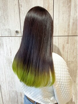 デザインカラー/裾カラー/グラデーションカラー/仙台/広瀬通