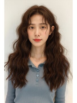 ジュノヘアージャパン 表参道(JUNO HAIR JAPAN) 韓国ヘア/ダークアッシュ/ミディアムレイヤーカット/韓国パーマ