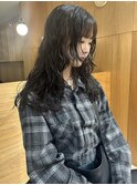 ゆるふわパーマバタフライカットハッシュウルフ