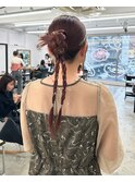お呼ばれシンプルカチモリヘアセット