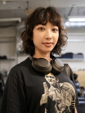ノラ シブヤ(NORA) 小顔ミディアムパーマミディアムデジタルパーマボブパーマ前髪