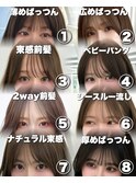 韓国ヘア 2wayバング レイヤーカット くびれヘア 顔周り/