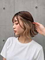 トリップ 香椎(Trip)&nbsp;ミルクティーベージュ×インナーカラーボブ