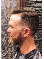 プレミアムバーバー 赤坂店(PREMIUM BARBER produce by HIRO GINZA)&nbsp;アッシュ系カラークラシック七三＜理容室＞