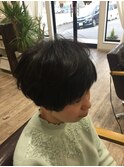 ふんわり柔らかマッシュショートヘア