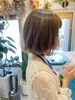 シー バイ ロンド 新宿(Sea by Lond)&nbsp;【佐藤健太郎】デザインカラーローライトグレージュ小顔ショート