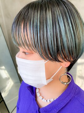 テトヘアー(teto hair) エメラルドブルー、ターコイズ、アイスブルー、水色