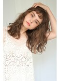 《PearL》セミロング×ウェービーパーマ/グレージュカラー