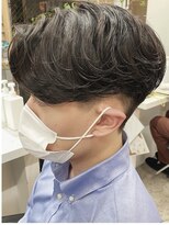 バイフィフス 原宿/表参道(by fifth)&nbsp;ナチュラルセンターパート/ツーブロ刈り上げ/ニュアンスパーマ