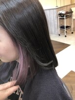 アプシー 三田駅前店(Apsee)&nbsp;インナーカラー×ピンクパープル