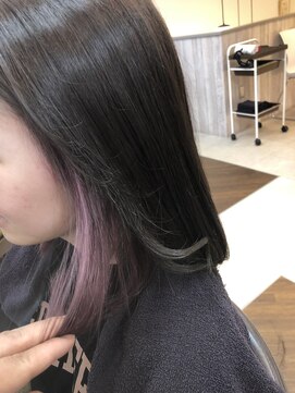 アプシー 三田駅前店(Apsee) インナーカラー×ピンクパープル