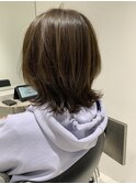 【遠藤】ウルフミディアム20代30代40代外ハネボブくびれボブ