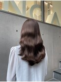 黒髪/グレージュカラー/ココアベージュ/ヘルシーロング[表参道]