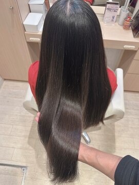 コーエン(cowen) 大人かわいい☆しなやかな艶感、黒髪ロング♪髪質改善ストレート