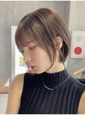 30代40代大人女性/前髪ありショートボブ/ショートヘア/髪質改善