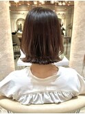 ◯シアーカラーセミディカール姫カットくびれボブレイヤーカット