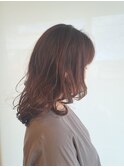 セミロング、カット、デジタルパーマ、大人パーマ、艶髪パーマ