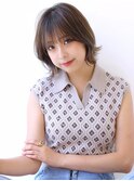 20代30代40代50代ボブルフネビージュ小顔ワンレンショート