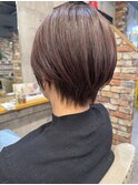 くびれショート/ショートカット/カラー/白髪ぼかし/レイヤー