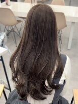 プラチナ(PLATINA)&nbsp;ハイレイヤーレイヤーカットブリーチ無しカラー顔周り韓国