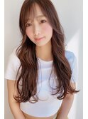 韓国風レイヤー×オリーブアッシュグレージュ