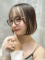 ロンド ストラーダ 心斎橋(Lond strada)&nbsp;レイヤーボブ×ハイトーン[心斎橋/髪質改善]