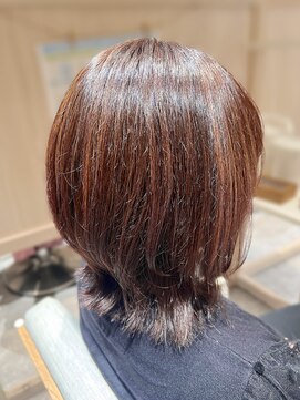 クルム(KURUMU) レッドブラウン/白髪ぼかしハイライト