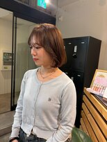 アイリー 名古屋(A/LEE)&nbsp;ブリーチ無しオリーブ/ボブ