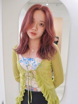 ロマリア 渋谷 渋谷宮益坂(Lomalia) イメチェン/ピンクベージュ/ダブルカラー/前髪/渋谷駅