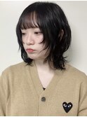 【morio原宿】顔まわりレイヤーミディアムウルフ
