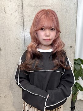 ラニヘアサロン(lani hair salon) ピンクミルクティー/ブリーチ/デザインカラー/グラデーション