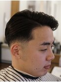 サイドパートスキンフェードカットシェービング吉祥寺理容室