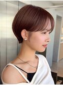 コンパクトショートカット丸みショートくびれショートボブ表参道