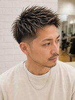 オラ ボーテ(Aura Beaute)&nbsp;ブリーチメッシュ フェザー ツーブロック ハイライト