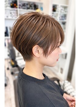 ヘアメイクソエル(hair make Soel)の写真/【初芝】≪高い技術×抜群のセンス≫“Ｓｏｅｌ”Stylistがご提案◆創り込み過ぎないラフなショートStyle