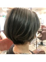 パース(PARS) 骨格補正ショートボブグレージュバレイヤージュ【PARS内山祐志】
