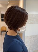 クールな丸みショート