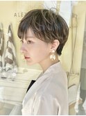 ベリーショート/アッシュブラウン/表参道/30代40代50代