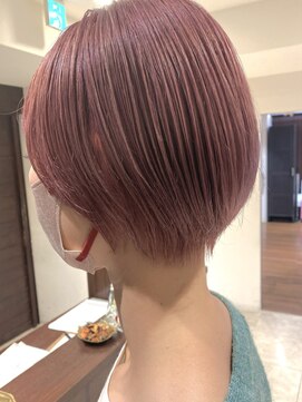 ジャム(Jam) 人気小顔ショート×モーブピンクカラーで可愛く★中村大輔