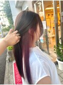 髪質改善×インナーカラー