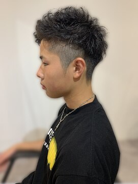 トレフル 東岸和田店(Trefle) 男前ワイルドメンズパーマ刈り上げツーブロック