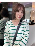 コテ巻き風波パーマ♪