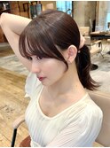 *20代30代40代◎結んだ時もかわいい小顔流れる顔まわりレイヤー
